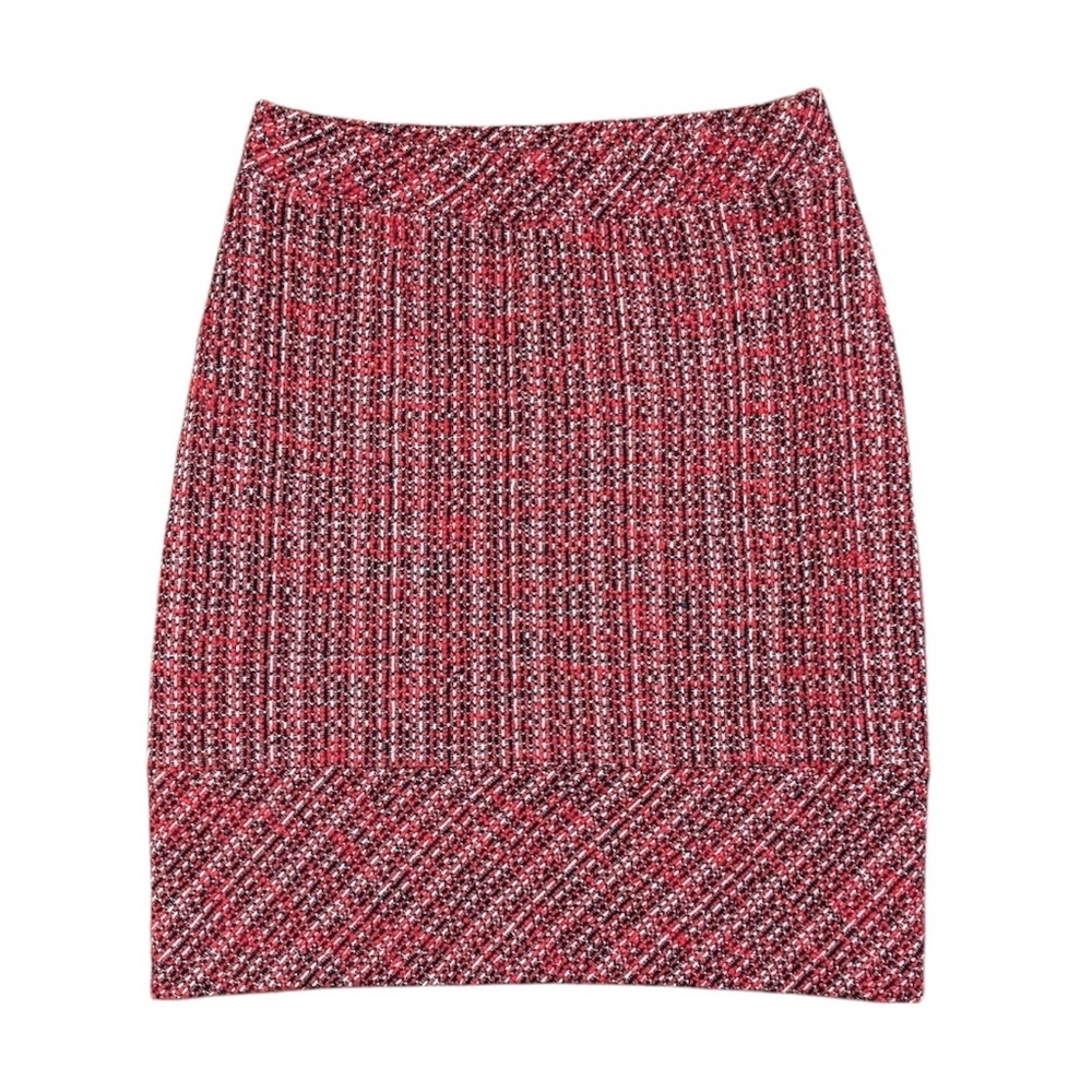 Banana Republic Red & Black Tweed Skirt Size XS - Picture 2 of 4